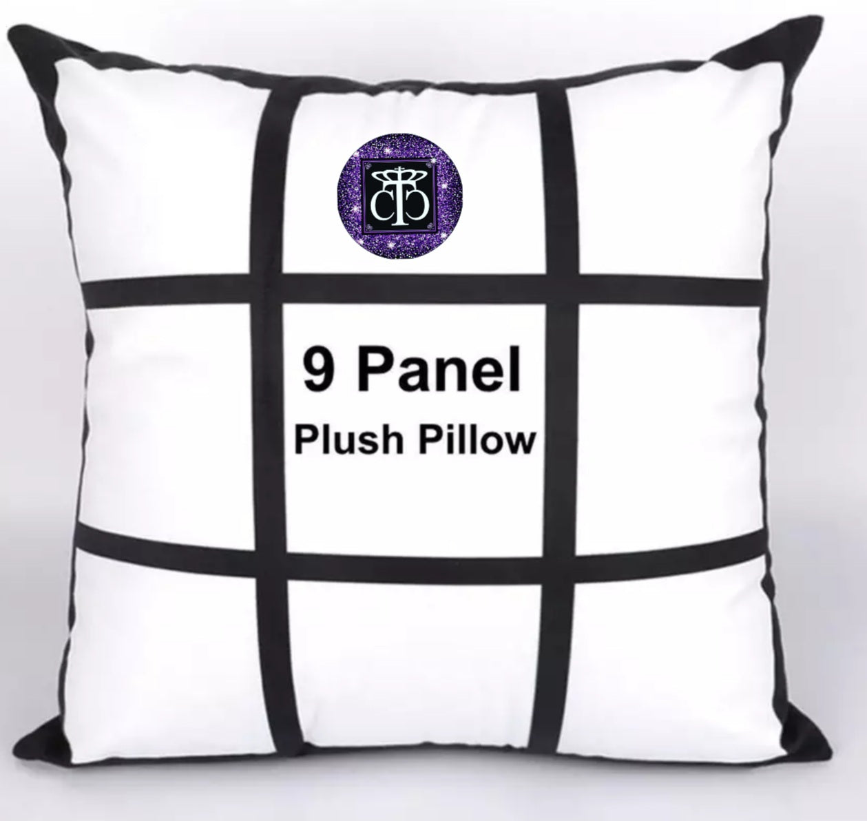 9-Panel Microfiber Photo Throw Pillow Case