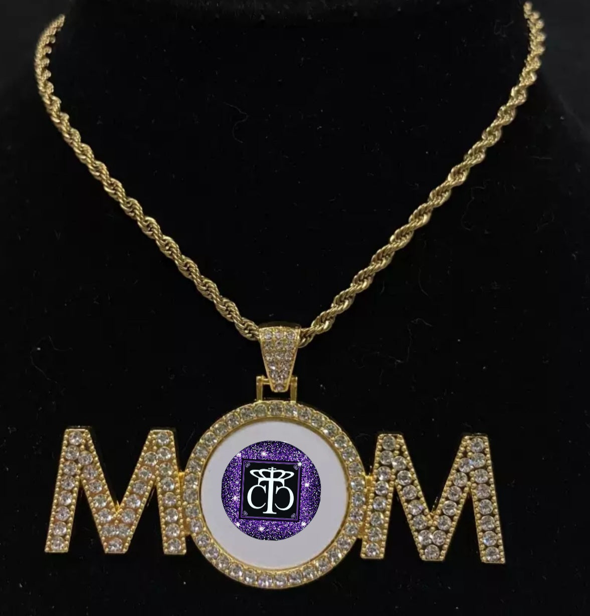 Bling MOM Pendant and Necklace