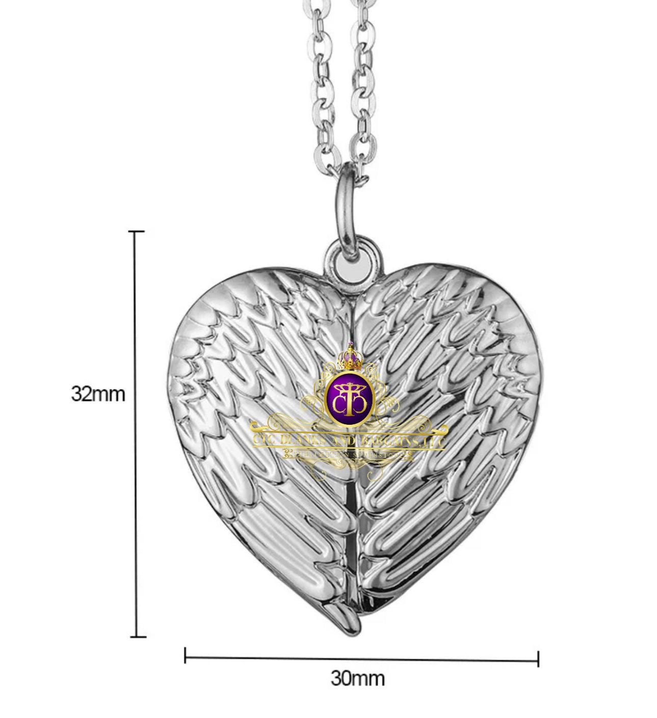 Godmother Gift, Angel Wing Rose Gold Heart Necklace 925 Sterling Silve –  CharmedJewellery.co.uk